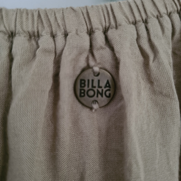 Billabong Women's Khaki Green Top Size L/G - Picture 4 of 9